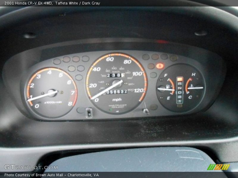 Taffeta White / Dark Gray 2001 Honda CR-V EX 4WD