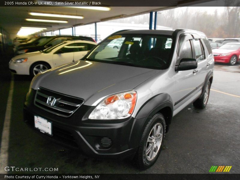 Satin Silver Metallic / Black 2005 Honda CR-V LX 4WD