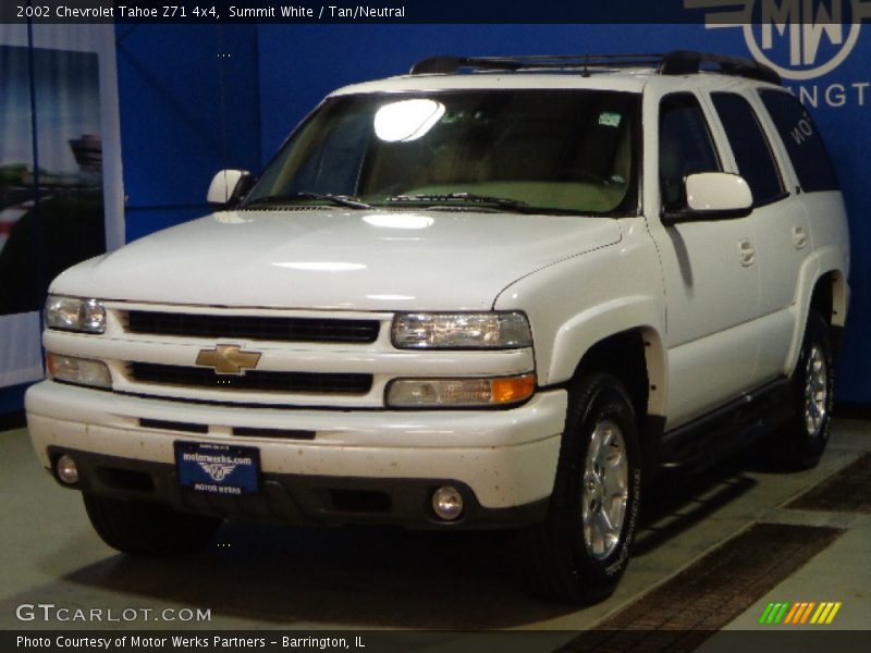 Summit White / Tan/Neutral 2002 Chevrolet Tahoe Z71 4x4