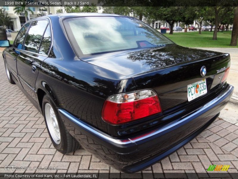 Black II / Sand 1998 BMW 7 Series 740iL Sedan