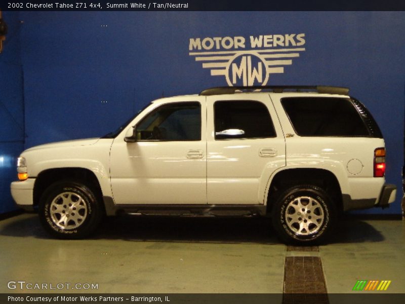 Summit White / Tan/Neutral 2002 Chevrolet Tahoe Z71 4x4