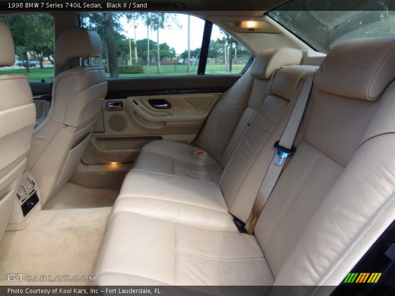 Rear Seat of 1998 7 Series 740iL Sedan