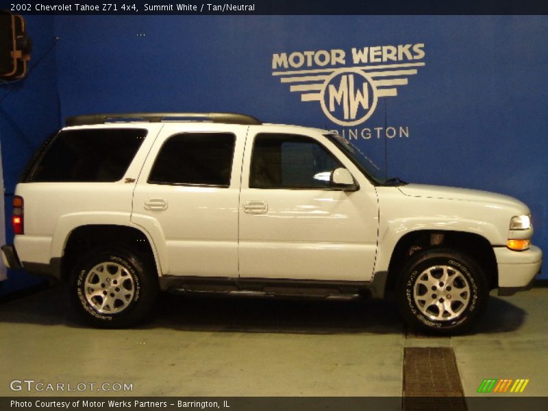 Summit White / Tan/Neutral 2002 Chevrolet Tahoe Z71 4x4