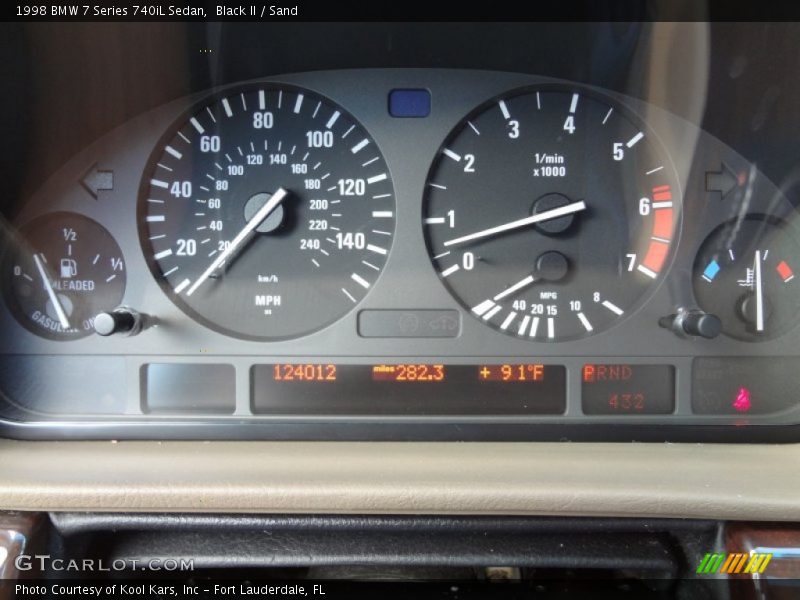  1998 7 Series 740iL Sedan 740iL Sedan Gauges