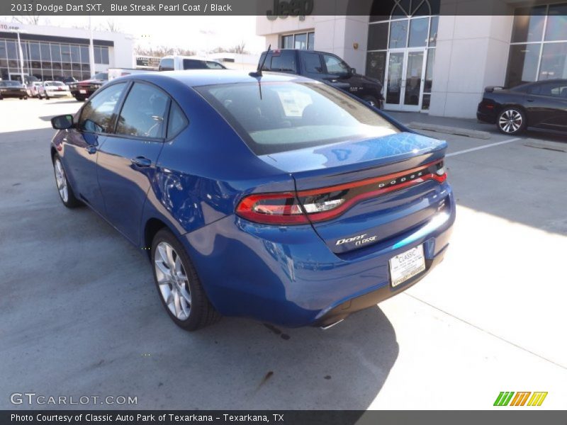 Blue Streak Pearl Coat / Black 2013 Dodge Dart SXT