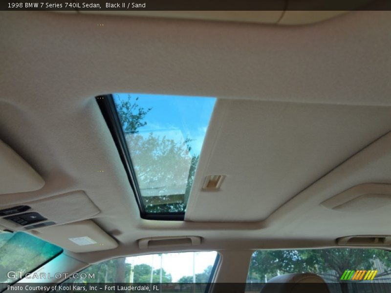 Black II / Sand 1998 BMW 7 Series 740iL Sedan