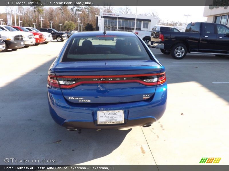 Blue Streak Pearl Coat / Black 2013 Dodge Dart SXT