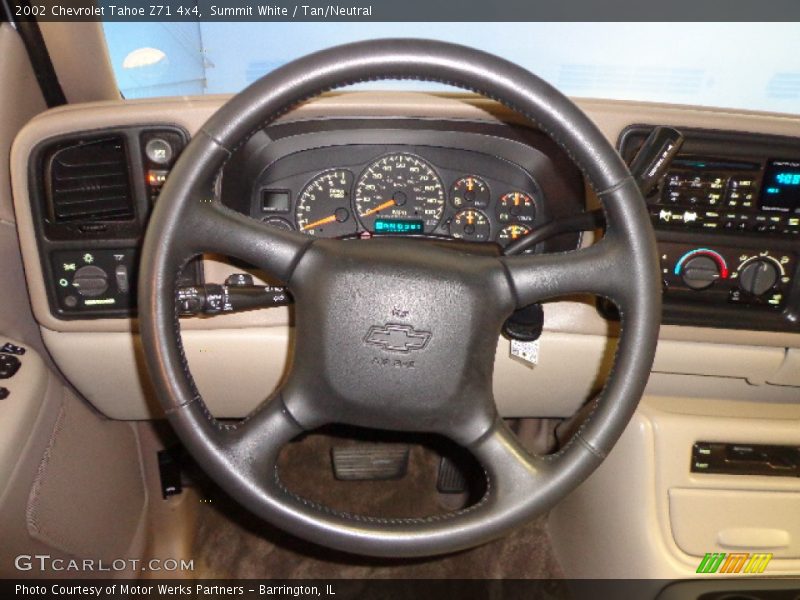 Summit White / Tan/Neutral 2002 Chevrolet Tahoe Z71 4x4