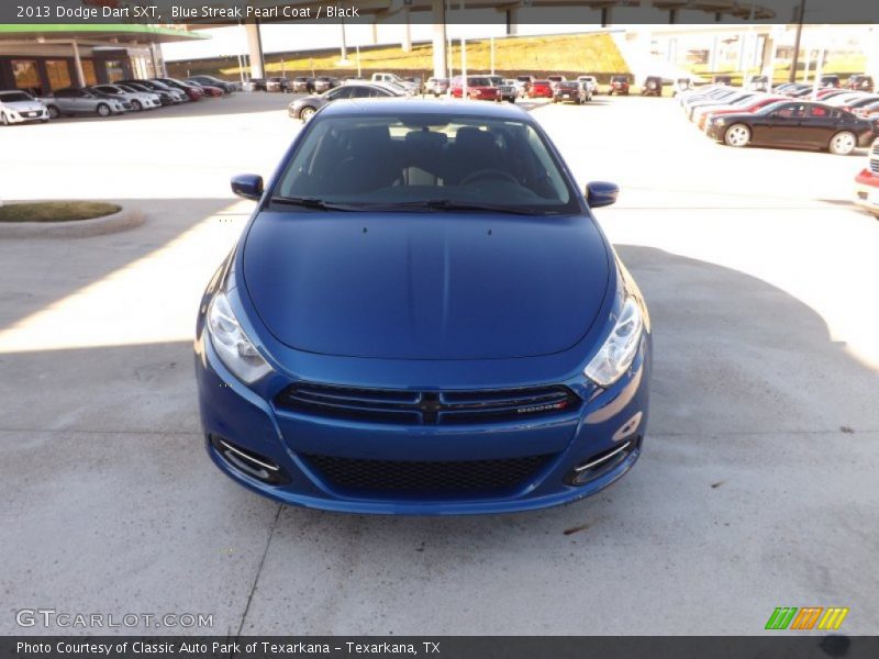 Blue Streak Pearl Coat / Black 2013 Dodge Dart SXT