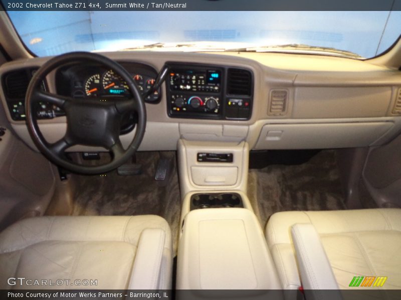 Summit White / Tan/Neutral 2002 Chevrolet Tahoe Z71 4x4