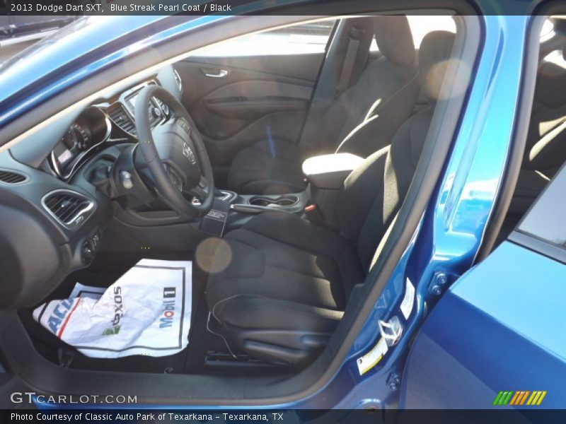 Blue Streak Pearl Coat / Black 2013 Dodge Dart SXT