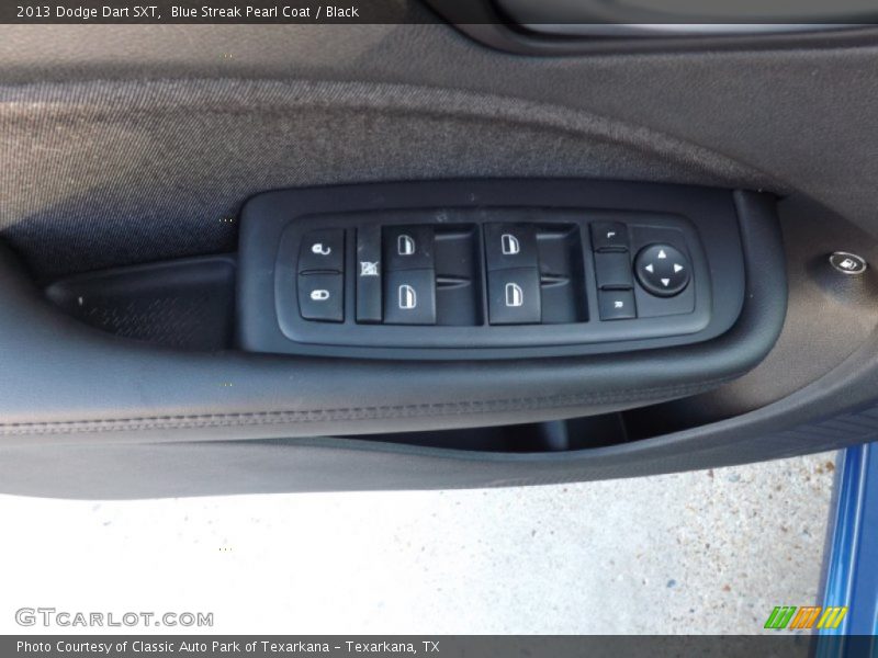 Blue Streak Pearl Coat / Black 2013 Dodge Dart SXT