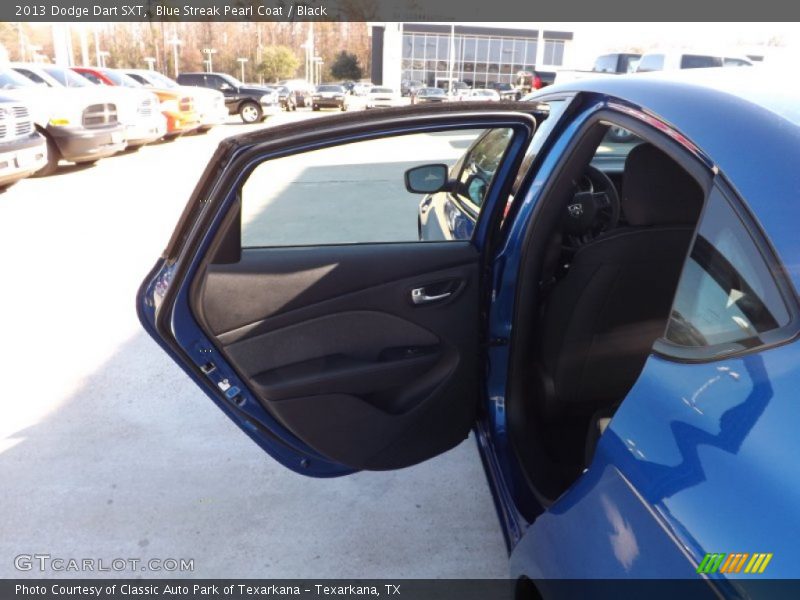 Blue Streak Pearl Coat / Black 2013 Dodge Dart SXT