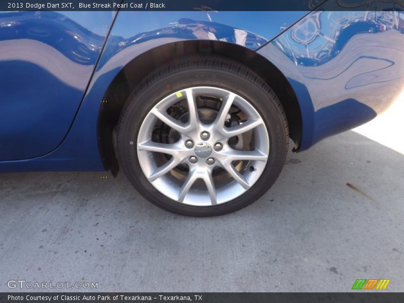 Blue Streak Pearl Coat / Black 2013 Dodge Dart SXT