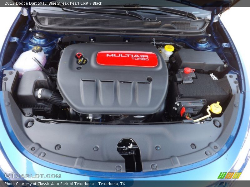 Blue Streak Pearl Coat / Black 2013 Dodge Dart SXT