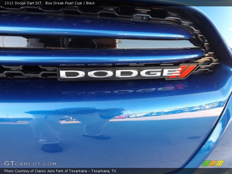 Blue Streak Pearl Coat / Black 2013 Dodge Dart SXT