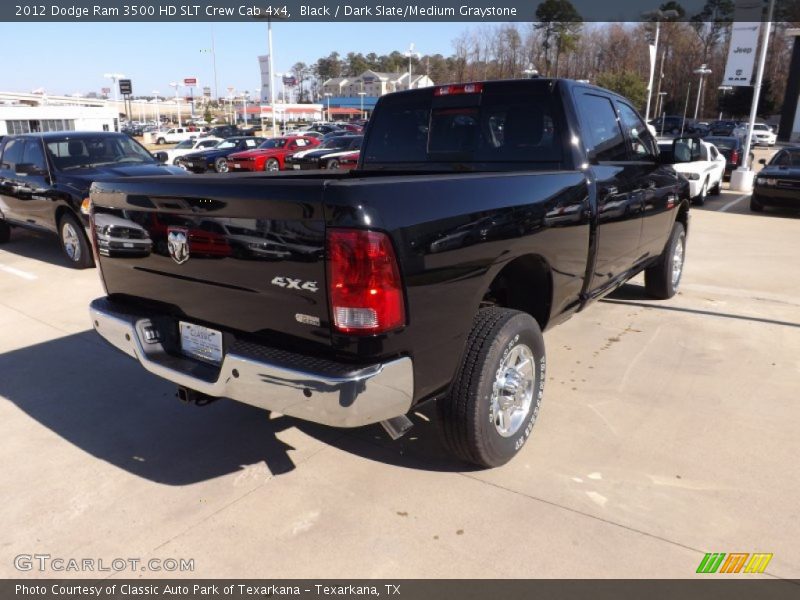 Black / Dark Slate/Medium Graystone 2012 Dodge Ram 3500 HD SLT Crew Cab 4x4