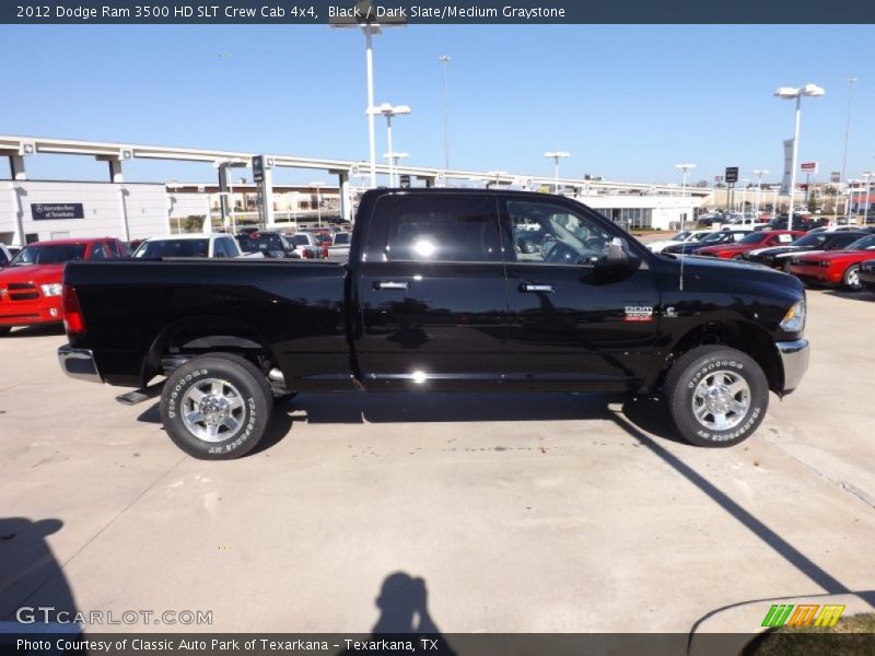 Black / Dark Slate/Medium Graystone 2012 Dodge Ram 3500 HD SLT Crew Cab 4x4