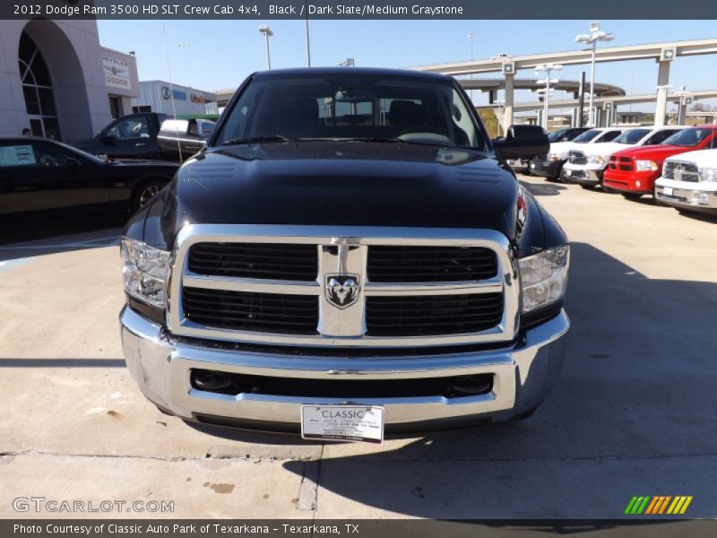 Black / Dark Slate/Medium Graystone 2012 Dodge Ram 3500 HD SLT Crew Cab 4x4