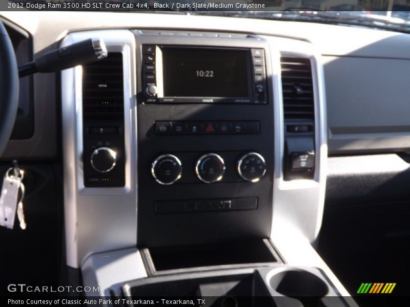 Black / Dark Slate/Medium Graystone 2012 Dodge Ram 3500 HD SLT Crew Cab 4x4