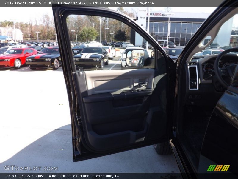 Black / Dark Slate/Medium Graystone 2012 Dodge Ram 3500 HD SLT Crew Cab 4x4