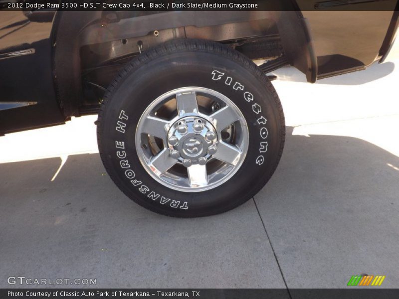 Black / Dark Slate/Medium Graystone 2012 Dodge Ram 3500 HD SLT Crew Cab 4x4