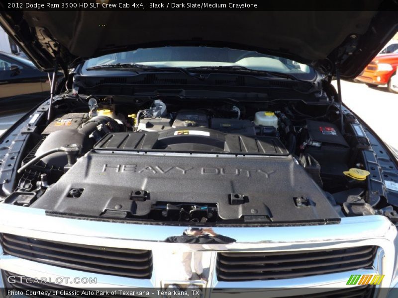 Black / Dark Slate/Medium Graystone 2012 Dodge Ram 3500 HD SLT Crew Cab 4x4