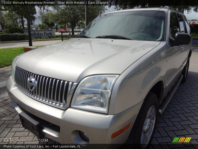 Silver Birch Metallic / Dark Graphite 2003 Mercury Mountaineer Premier