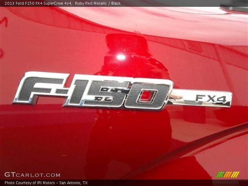 Ruby Red Metallic / Black 2013 Ford F150 FX4 SuperCrew 4x4