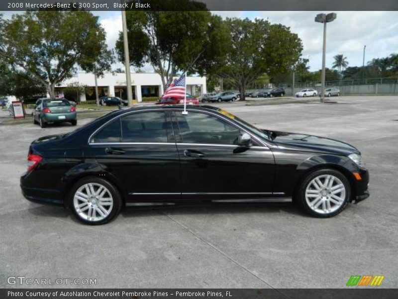 Black / Black 2008 Mercedes-Benz C 300 Sport