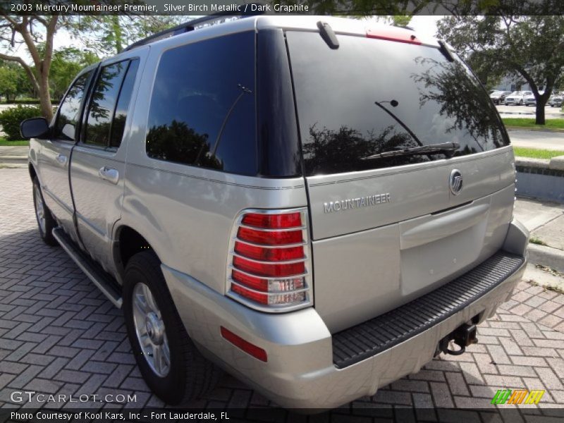 Silver Birch Metallic / Dark Graphite 2003 Mercury Mountaineer Premier