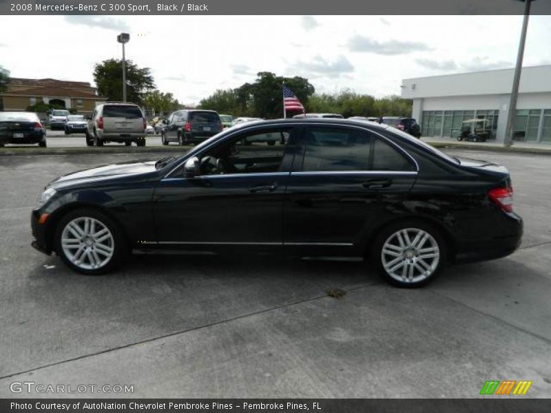 Black / Black 2008 Mercedes-Benz C 300 Sport