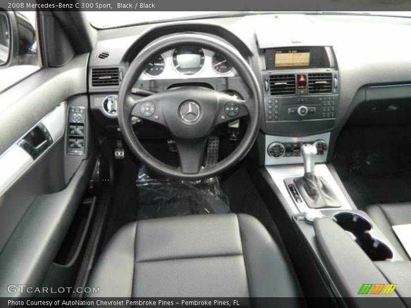 Black / Black 2008 Mercedes-Benz C 300 Sport