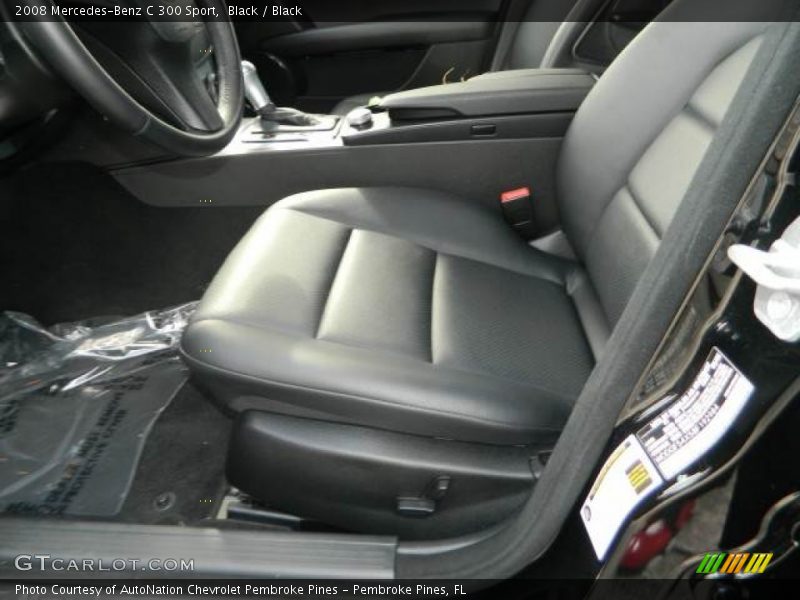 Black / Black 2008 Mercedes-Benz C 300 Sport