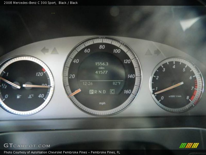 Black / Black 2008 Mercedes-Benz C 300 Sport