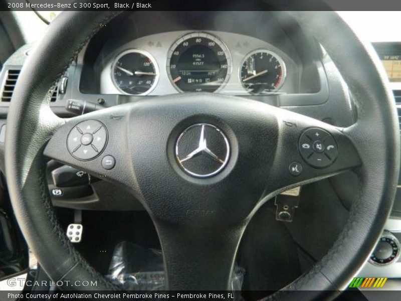 Black / Black 2008 Mercedes-Benz C 300 Sport