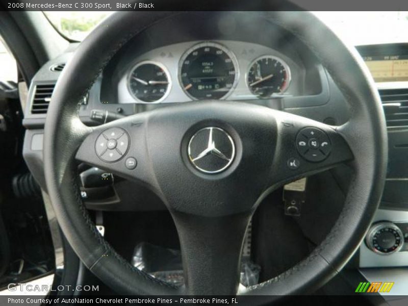 Black / Black 2008 Mercedes-Benz C 300 Sport
