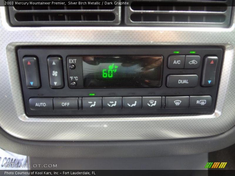 Controls of 2003 Mountaineer Premier