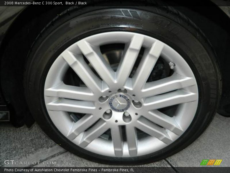 Black / Black 2008 Mercedes-Benz C 300 Sport