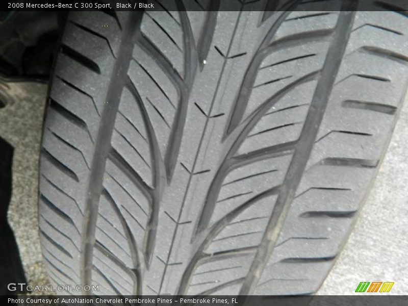 Black / Black 2008 Mercedes-Benz C 300 Sport