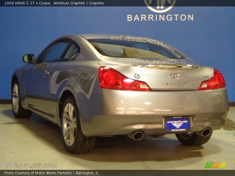 Amethyst Graphite / Graphite 2009 Infiniti G 37 x Coupe