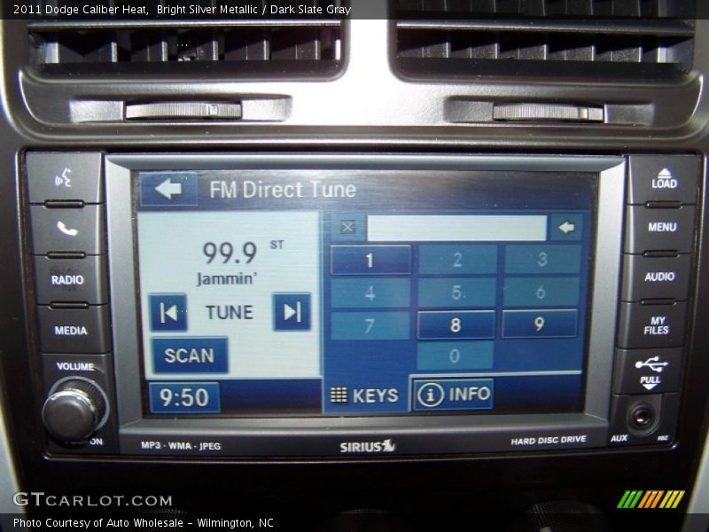 Bright Silver Metallic / Dark Slate Gray 2011 Dodge Caliber Heat