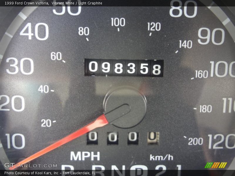 Vibrant White / Light Graphite 1999 Ford Crown Victoria