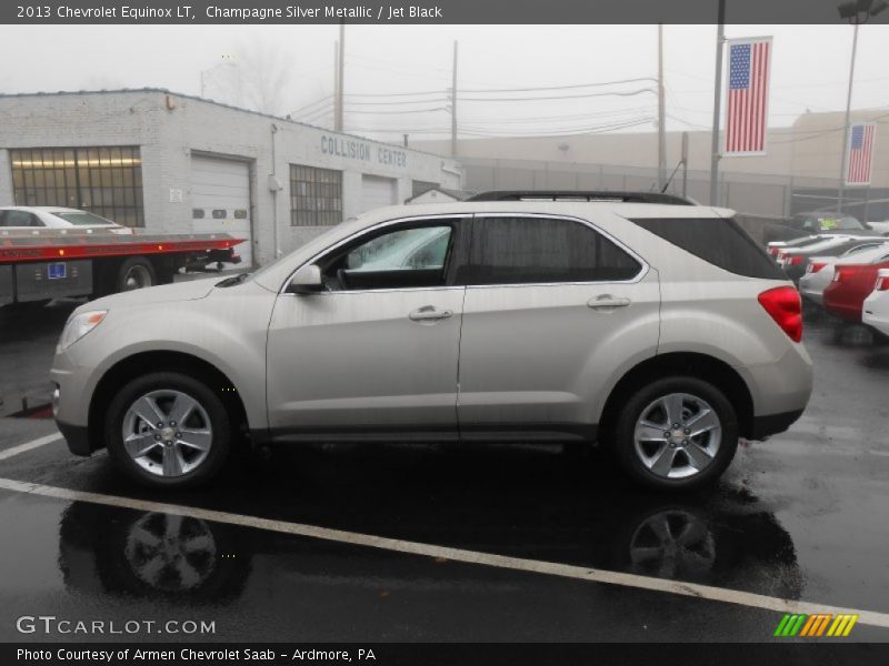 Champagne Silver Metallic / Jet Black 2013 Chevrolet Equinox LT