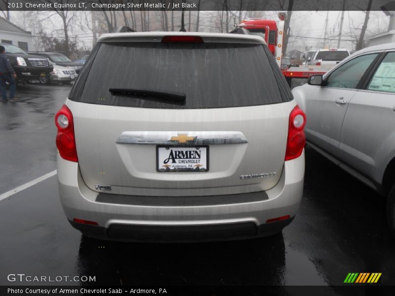 Champagne Silver Metallic / Jet Black 2013 Chevrolet Equinox LT