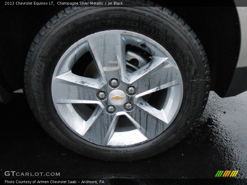 Champagne Silver Metallic / Jet Black 2013 Chevrolet Equinox LT