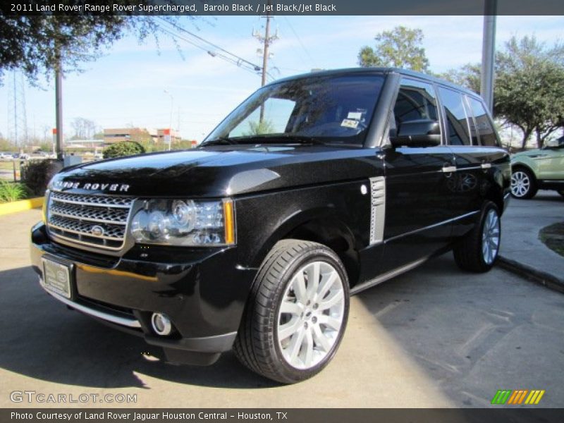 Barolo Black / Jet Black/Jet Black 2011 Land Rover Range Rover Supercharged