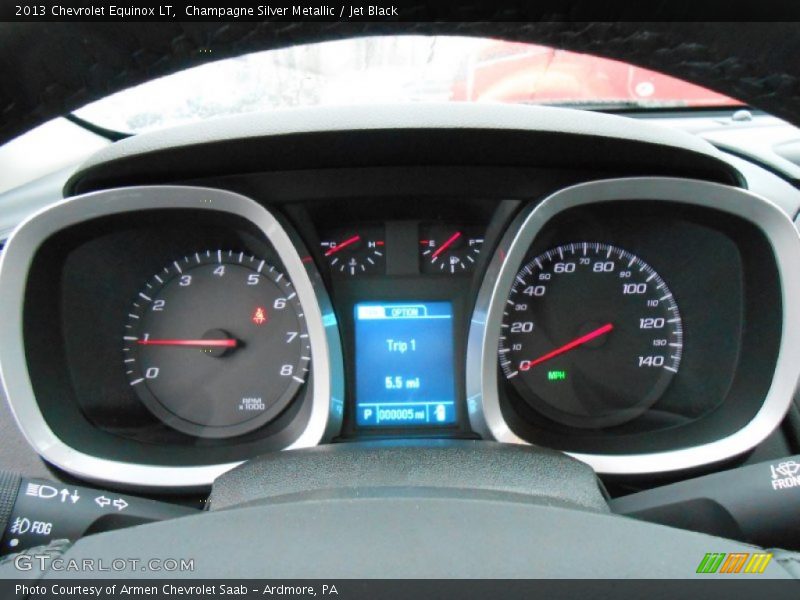 Champagne Silver Metallic / Jet Black 2013 Chevrolet Equinox LT