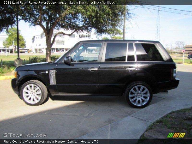 Barolo Black / Jet Black/Jet Black 2011 Land Rover Range Rover Supercharged