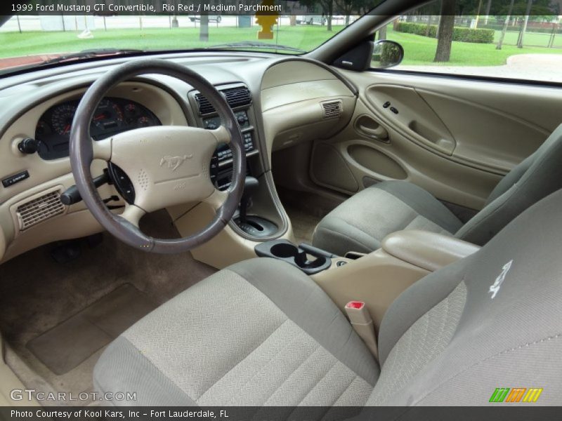 Medium Parchment Interior - 1999 Mustang GT Convertible 